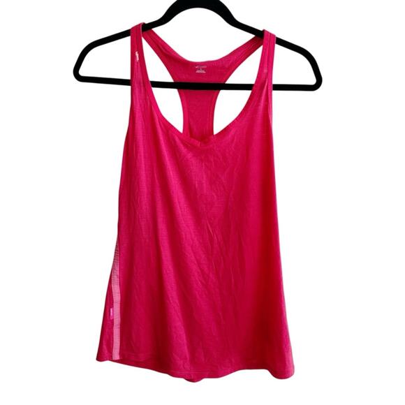 Icebreaker Sprite Racerback Stretch Merino Wool Tank Top FLAW READ Pink Large - Picture 1 of 8